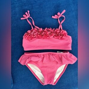 Janie and Jack floral swim suit. Size 6.